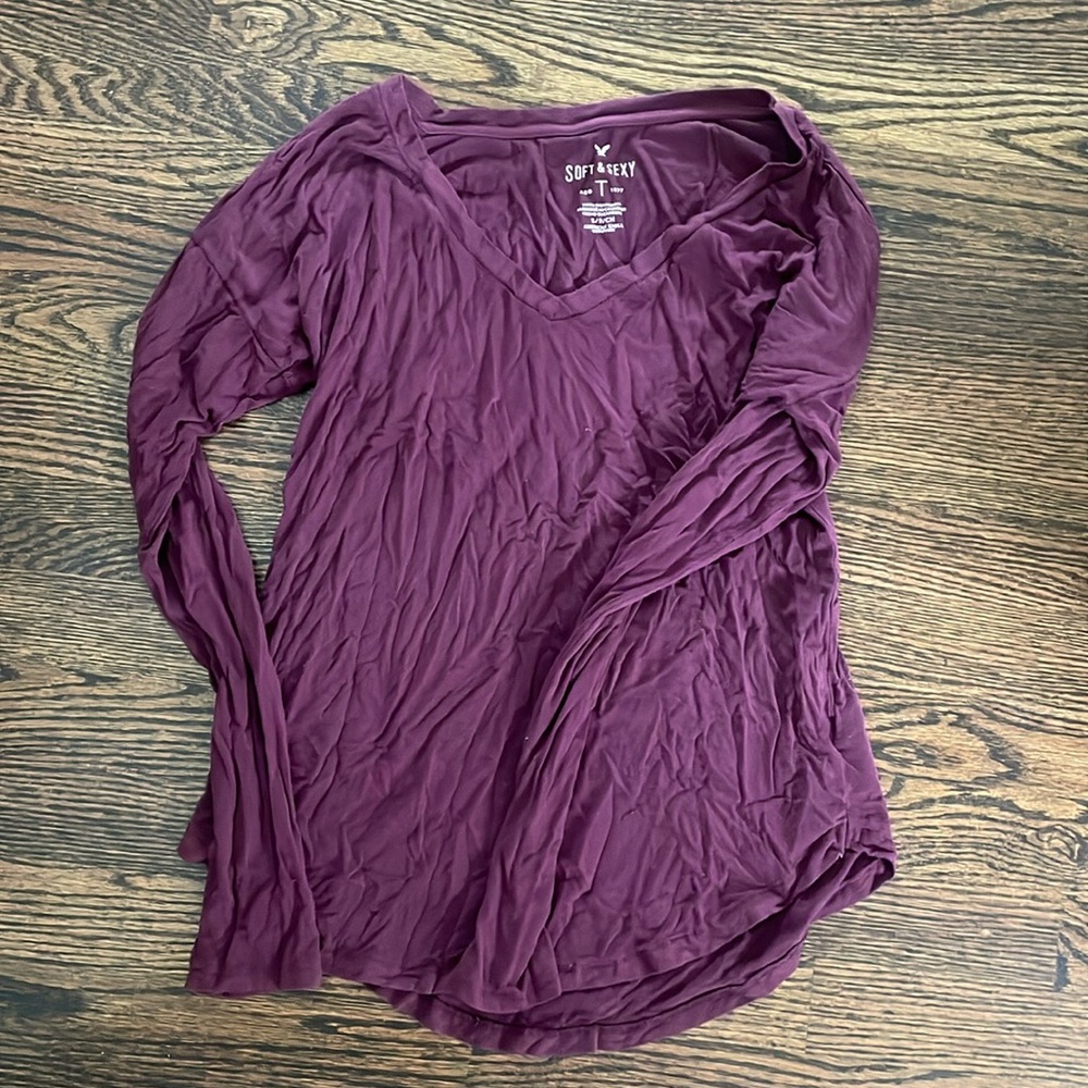 American Eagle Purple Long Sleeve.